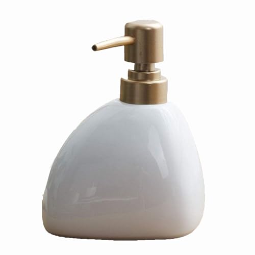 Seifenspender Keramik-Lotion-Seifenspender mit Pumpe Compatible with Badezimmer, Bauernhaus, Küche, Büro, moderne weiße Steinform, nachfüllbar, leere dekorative Flüssigkeitsflasche Seifenausschütter Seifenspender Keramik-Lotion-Seifenspender mit Pumpe Compatible with Badezimmer, Bauernhaus, Küche, Büro, moderne weiße Steinform, nachfüllbar, leere dekorative Flüssigkeitsflasche Seifenausschütter von JUSKAQZYI