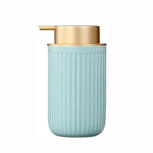 Seifenspender Schäumender Handseifenspender, moderner Keramikseifenspender im Farmhouse-Streifenstil for Flüssigkeit oder Lotion, moderner Schaumspender for Badezimmer, Küche Seifenausschütter(Groen) von JUSKAQZYI