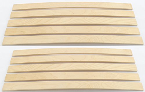 BOSSASHOP.de 10er Paket Federholzleisten Latten | Sofa Futon Bett (Stärke/Höhe 8mm | Breite 55mm | Länge 999mm) von JUSNOVA