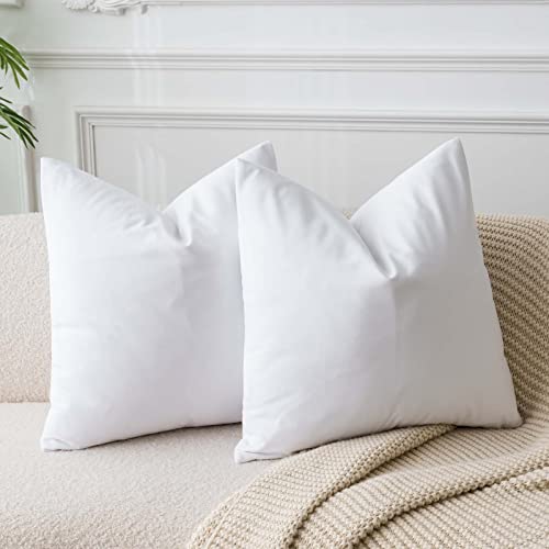 JUSPURBET Weiß Samt-Kissenbezüge 65cmx65cm 2er-Set für Wohnzimmer Couch Sofa Schlafzimmer Dekorative Quadratische Feste Weiche Kissenhüllen mit unsichtbarem Reißverschluss JUSPURBET Weiß Samt-Kissenbezüge 65cmx65cm 2er-Set für Wohnzimmer Couch Sofa Schlafzimmer Dekorative Quadratische Feste Weiche Kissenhüllen mit unsichtbarem Reißverschluss von JUSPURBET