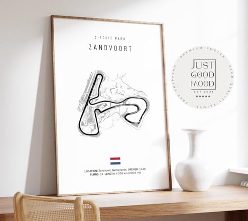 JUST GOOD MOOD Poster Formel 1 2025 Rennstrecke Zandvoort Netherlands · Geschenkidee · Großer Preis von Zandvoort · Deko Print ohne Rahmen Größe 13 x 18 cm JUST GOOD MOOD Poster Formel 1 2025 Rennstrecke Zandvoort Netherlands · Geschenkidee · Großer Preis von Zandvoort · Deko Print ohne Rahmen Größe 13 x 18 cm von JUST GOOD MOOD