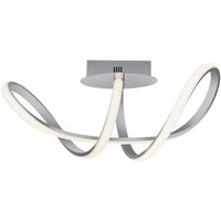 Dimmbare LED Deckenlampe in Aluminium 3000 K warmweiß Dimmbare LED Deckenlampe in Aluminium 3000 K warmweiß von JUST LIGHT GmbH