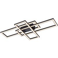 Dimmbare LED Deckenleuchte Schwarz 19 W 3000 K drehbar von JUST LIGHT GmbH