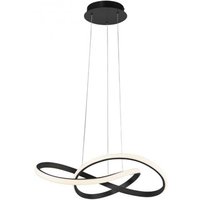 Dimmbare LED Hängeleuchte Metall Schwarz 3000 K L:57 cm von JUST LIGHT GmbH