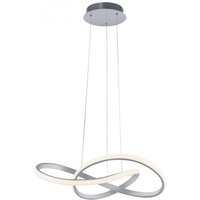 Dimmbare LED Pendelleuchte in Aluminium 3000 K L:57 cm von JUST LIGHT GmbH