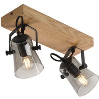 Flexibler Deckenstrahler Glas Eiche E14 38 cm blendarm von JUST LIGHT GmbH