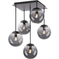 Gemütliche Deckenleuchte Metall Rauchglas B:39 cm E14 von JUST LIGHT GmbH