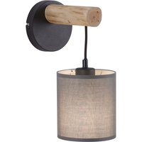 Gemütliche Wandleuchte Stoffschirm Holz H:29,5 cm E27 Gemütliche Wandleuchte Stoffschirm Holz H:29,5 cm E27 von JUST LIGHT GmbH