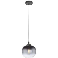 Hängelampe Glasschirm Rauchgrau Schwarz E27 Ø19 cm rund Hängelampe Glasschirm Rauchgrau Schwarz E27 Ø19 cm rund von JUST LIGHT GmbH
