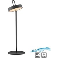 LED Akku Tischleuchte Schwarz Dimmer Touch IP44 47,2 cm von JUST LIGHT GmbH