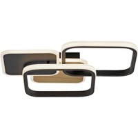 LED Deckenlampe Metall L:46 cm 36 W Schwarz Natur von JUST LIGHT GmbH
