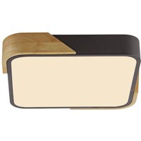 LED Deckenleuchte Holz L:32 cm Schwarz Natur 3000 K LED Deckenleuchte Holz L:32 cm Schwarz Natur 3000 K von Just Light