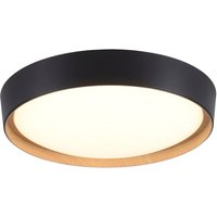 LED Deckenleuchte Schwarz Natur Ø40 cm 3400 lm dimmbar von JUST LIGHT GmbH