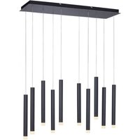 LED Hängelampe Metall 3000 K warmweiß 550 lm Schwarz von JUST LIGHT GmbH