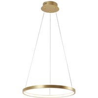 LED Hängelampe Ring in Gold Metall Ø39 cm 2450 lm 19 W LED Hängelampe Ring in Gold Metall Ø39 cm 2450 lm 19 W von JUST LIGHT GmbH