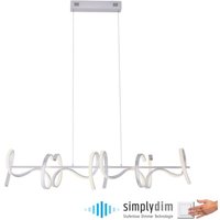 LED Pendelleuchte dimmbar Weiß 10 W 1330 lm L:99 cm LED Pendelleuchte dimmbar Weiß 10 W 1330 lm L:99 cm von JUST LIGHT GmbH