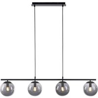 Längliche Pendelleuchte Rauchglas 100 cm E14 wohnlich von JUST LIGHT GmbH