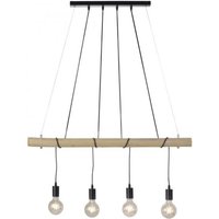 Lange Pendelleuchte Holzbalken 100 cm inkl E27 2700 K Lange Pendelleuchte Holzbalken 100 cm inkl E27 2700 K von JUST LIGHT GmbH