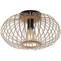 Runde Deckenlampe Skandinavisch Metall Holz E27 Ø40 cm von JUST LIGHT GmbH