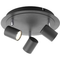 Verstellbarer Deckenspot Metall Schwarz GU10 Ø35 cm von JUST LIGHT GmbH