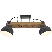 Verstellbarer Deckenstrahler Holz Metall E27 L:72 cm von JUST LIGHT GmbH