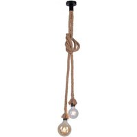 Vintage Pendelleuchte E27 2-flammig Ø10 cm Tau Seil von JUST LIGHT GmbH