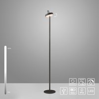 Akku Stehleuchte AMAG, 1x LED-Board/1,50Watt/2700Kelvin, IP44, Schwarz von JUST LIGHT
