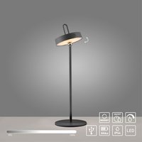 Akku Tischleuchte AMAG, 1x LED-Board/1,50Watt/2700Kelvin, IP44, Schwarz von JUST LIGHT