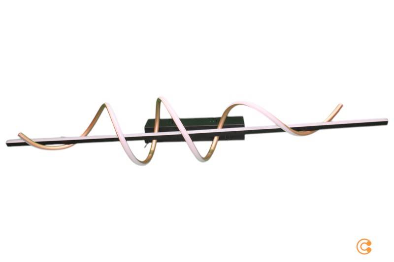 B-Ware Led Hängeleuchte Emanda Eisen Schwarz Messing Gedreht Lampe Licht Deckenlampe von JUST LIGHT.