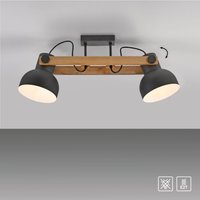 Deckenleuchte CUP 2.0, 2xE27 max. 60Watt exkl., IP20, Schwarz Deckenleuchte CUP 2.0, 2xE27 max. 60Watt exkl., IP20, Schwarz von JUST LIGHT