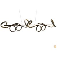 Gebraucht] Just Light. Led Pendelleuchte Curls Hängelampe Deckenlampe Led Messing Matt B-Ware von JUST LIGHT.