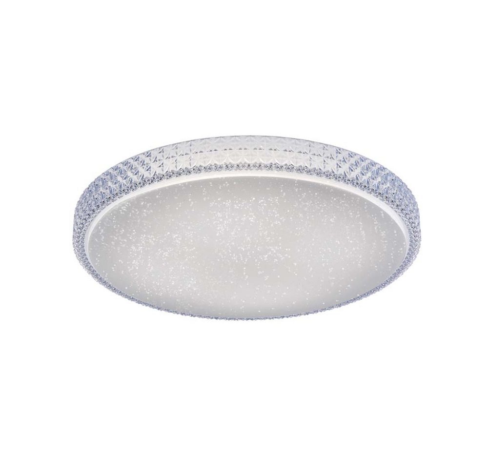 JUST LIGHT LED Deckenleuchte, LED-Leuchtmittel fest verbaut, Kaltweiß, Warmweiß, Neutralweiß, Tageslichtweiß, Farbwechsel, Deckenlampe Deckenleuchte Kristalllampe dimmbar Fernbedienung Smart von JUST LIGHT