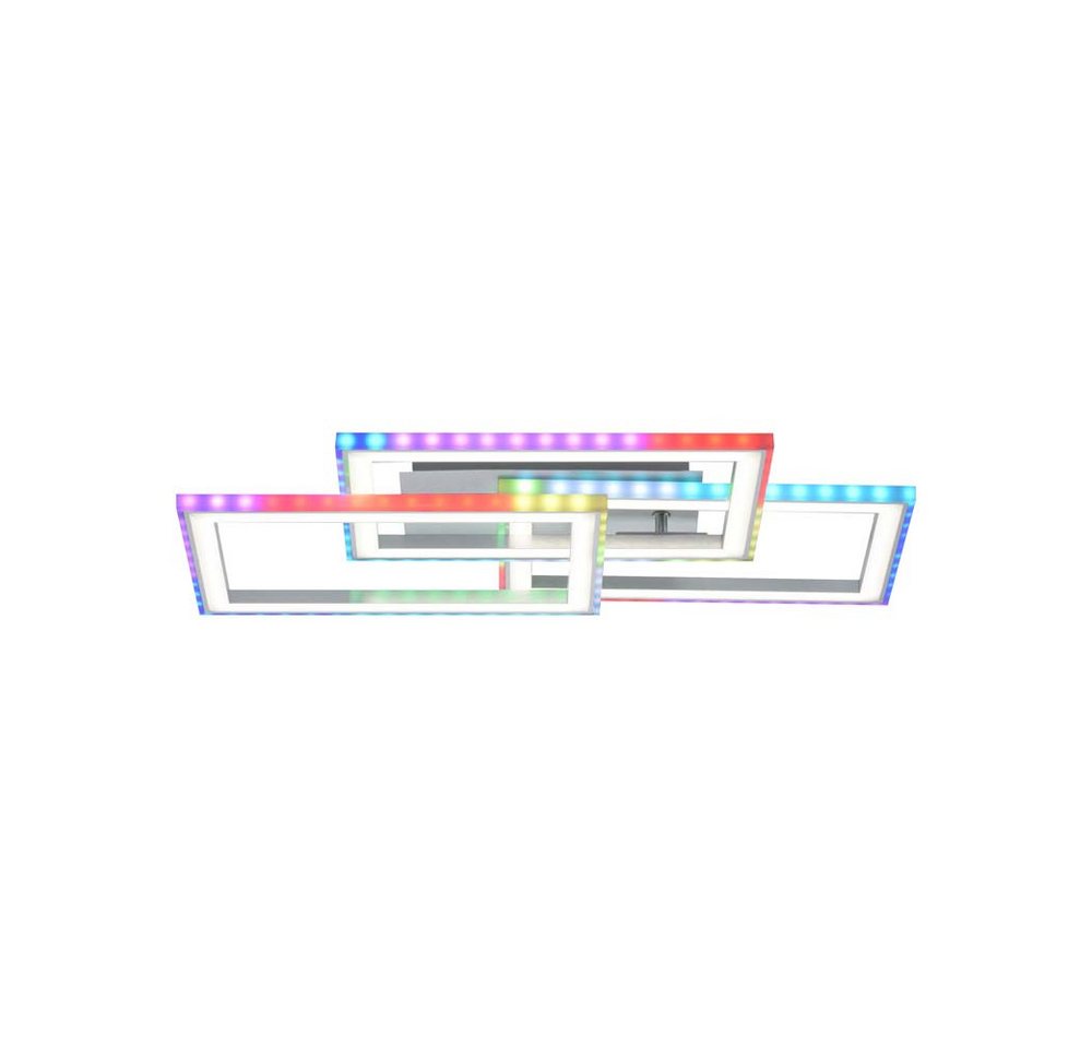 JUST LIGHT LED Deckenleuchte, LED-Leuchtmittel fest verbaut, Deckenlampe Deckenleuchte Tageslichtlampe dimmbar Fernbedienung RGB von JUST LIGHT