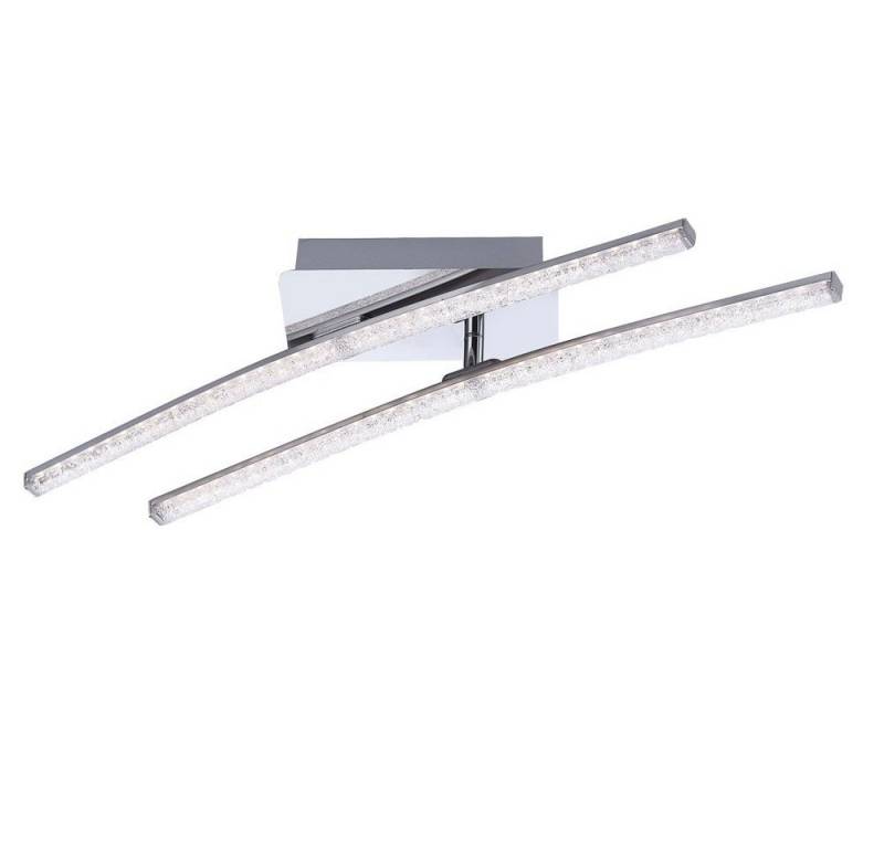 JUST LIGHT LED Deckenleuchte, LED-Leuchtmittel fest verbaut, Warmweiß, Deckenlampe Deckenleuchte Kristalllampe LED Wohnzimmerlampe L 58 cm von JUST LIGHT