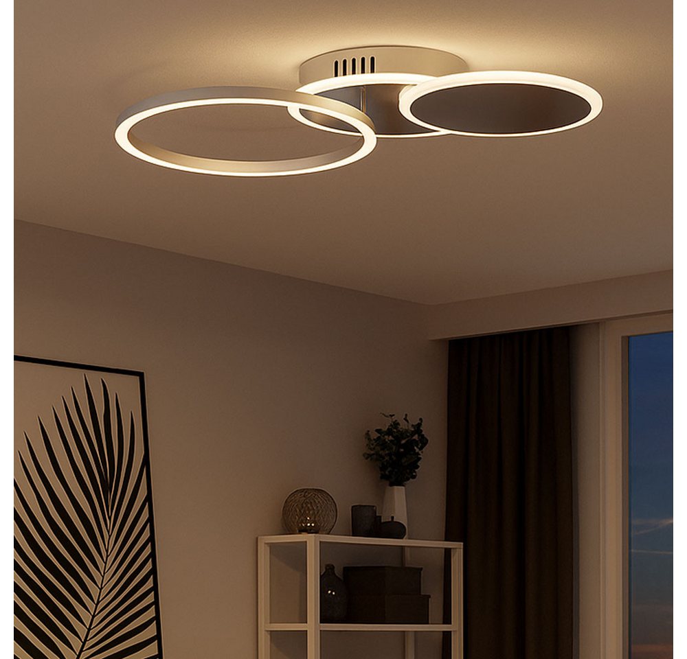 JUST LIGHT LED Deckenleuchte, LED-Leuchtmittel fest verbaut, Warmweiß, Deckenleuchte Deckenlampe Wohnzimmerleuchte LED Ringe verstellbar JUST LIGHT LED Deckenleuchte, LED-Leuchtmittel fest verbaut, Warmweiß, Deckenleuchte Deckenlampe Wohnzimmerleuchte LED Ringe verstellbar von JUST LIGHT