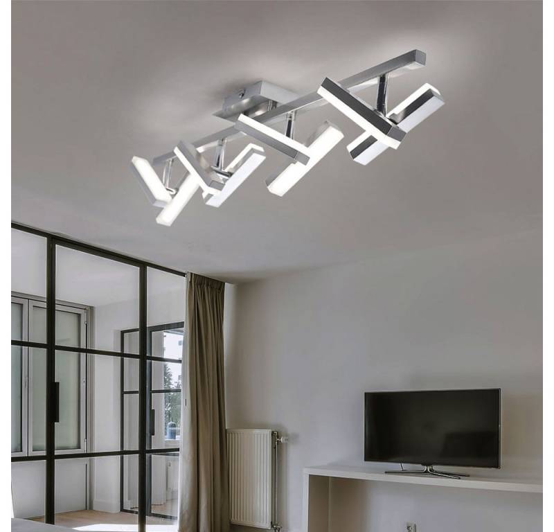 JUST LIGHT LED Deckenleuchte, LED-Leuchtmittel fest verbaut, Warmweiß, LED 16 Watt Decken Strahler Arbeitszimmer Büro Leuchte Spots von JUST LIGHT