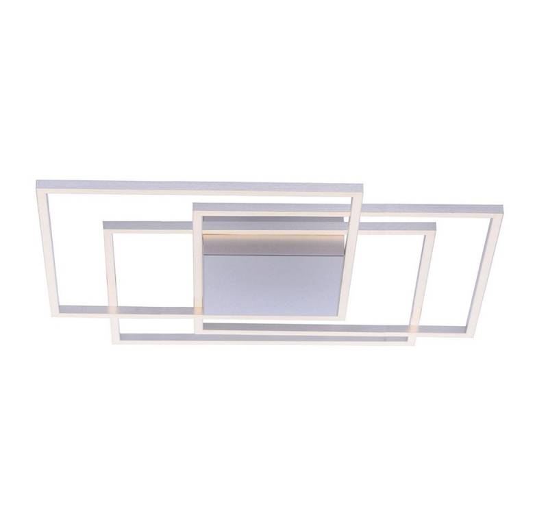 JUST LIGHT LED Deckenleuchte, Leuchtmittel inklusive, Warmweiß, Deckenleuchte LED Designlampe dimmbar silber Wohnzimmerleuchte von JUST LIGHT