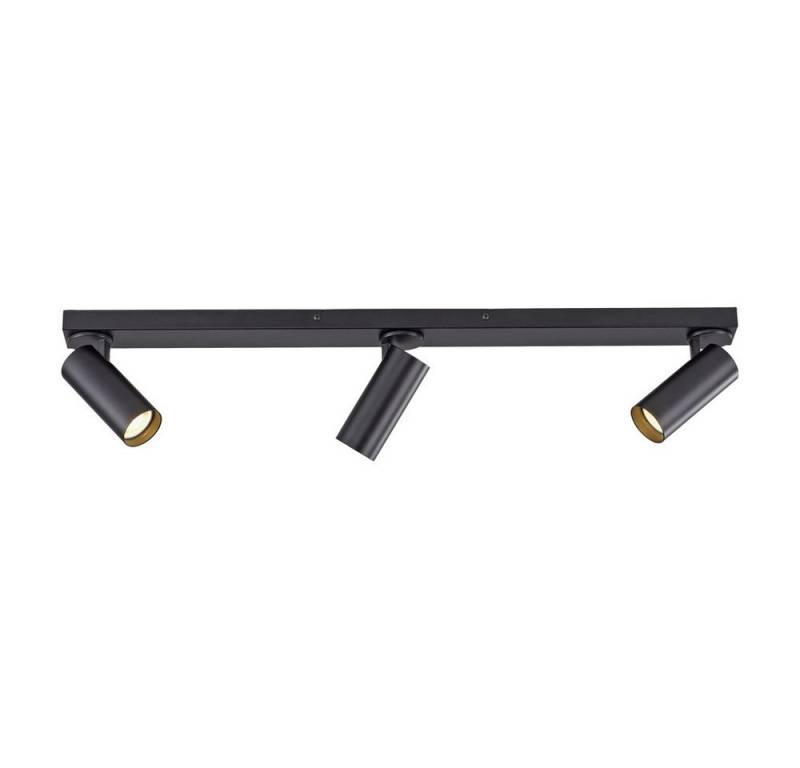 JUST LIGHT LED Deckenleuchte LED Deckenlampe RIK SW, Leuchtmittel wechselbar, 3x GU10/2W, warmweiß, Strahlerleiste Balkenstrahler Spot dreh- + schwenkbar warmweiß von JUST LIGHT