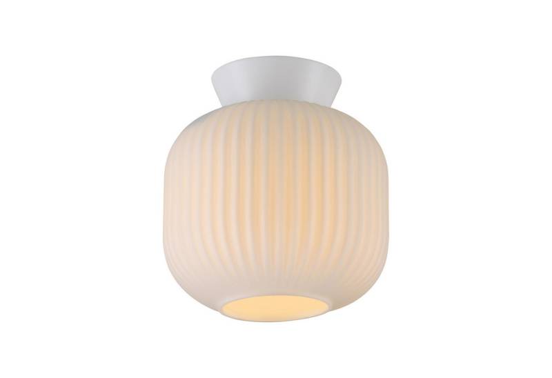 JUST LIGHT LED Deckenleuchte LED Deckenlampe SW NAMI Glasschirm, dimmbar, Memoryfunktion, E27, warmweiß, Glasschirm von JUST LIGHT