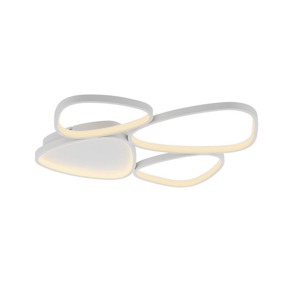 JUST LIGHT LED Deckenleuchte LED Deckenlampe SW PEBBLES, dimmbar, Memoryfunktion, 1x LED-Board 35,5W, warmweiß, dimmbar per Wandschalter, Memoryfunktion von JUST LIGHT