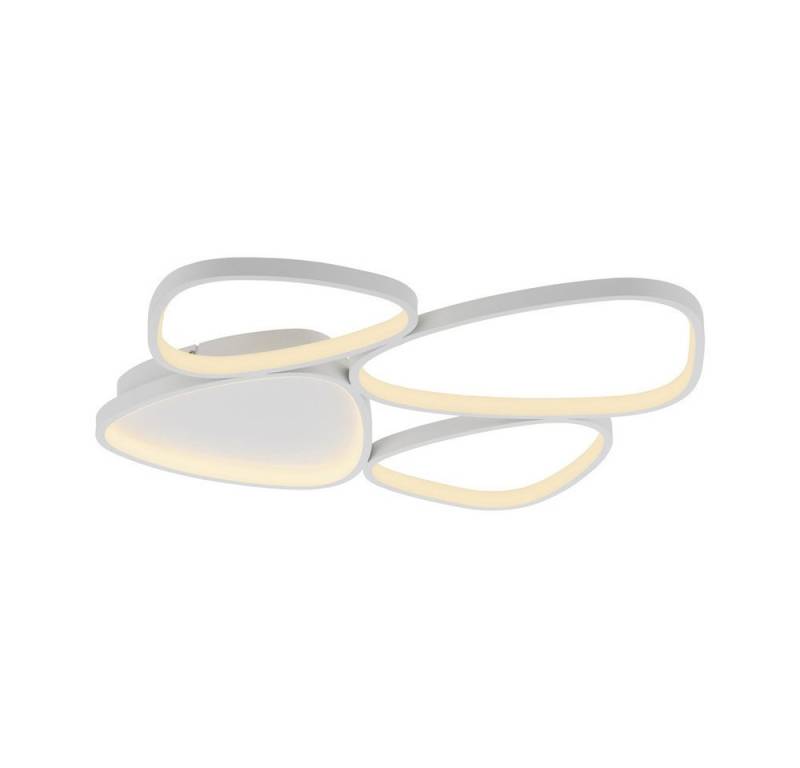 JUST LIGHT LED Deckenleuchte LED Deckenlampe SW PEBBLES, dimmbar, Memoryfunktion, 1x LED-Board 35,5W, warmweiß, dimmbar per Wandschalter, Memoryfunktion von JUST LIGHT