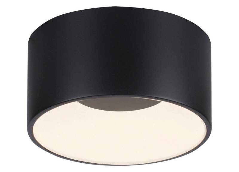 JUST LIGHT LED Deckenleuchte TANIKA, Ø 16 cm, 1-flammig, Schwarz, Kunststoff, Dimmfunktion, Memoryfunktion, LED Deckenlampe von JUST LIGHT