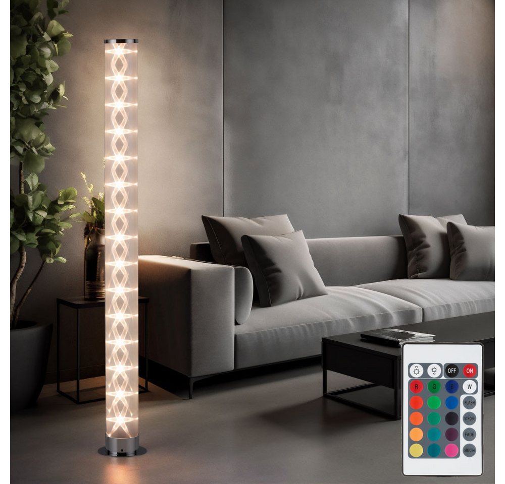 JUST LIGHT LED Stehlampe, Leuchtmittel inklusive, Stehlampe Standlampe Blätterleuchte dimmbar Fernbedienung LED RGB von JUST LIGHT
