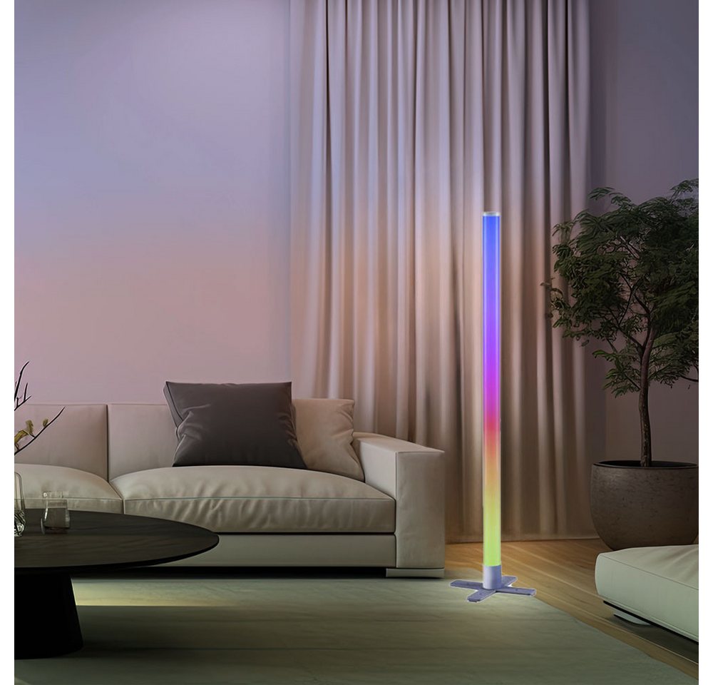 JUST LIGHT LED Stehlampe, Stehlampe Wandlampe Stehleuchte Regenbogeneffekt dimmbar Fernbedienung von JUST LIGHT