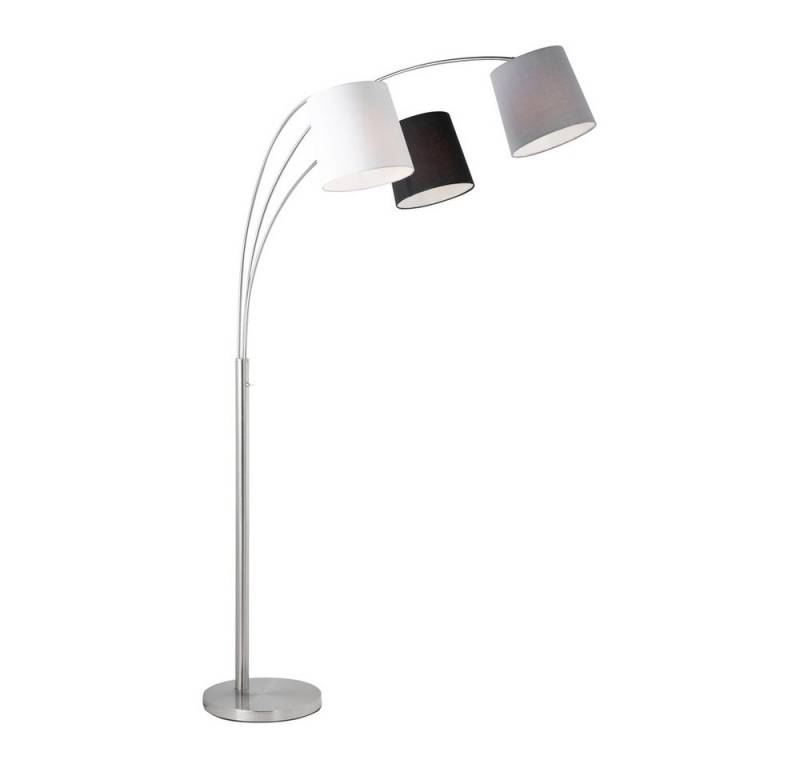 JUST LIGHT Stehlampe LED Stehlampe MELVIN Stoffschirme, Mit drei unterschiedlich farbigen Lampenschirmen von JUST LIGHT