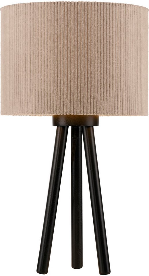 JUST LIGHT Tischleuchte GREEN DURO, Ein-/Ausschalter, Leuchtmittel wechselbar, Warmweiß, ExklusiveE27, Schalter, Schnurschalter von JUST LIGHT