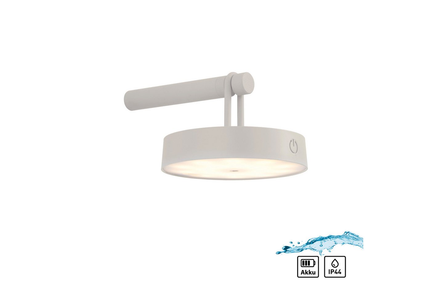 JUST LIGHT Wandleuchte ARMA, Dimmfunktion, LED fest integriert, Warmweiß, Akkuleuchte von JUST LIGHT