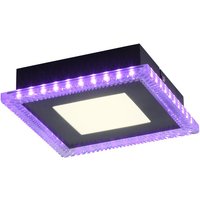 LED-Deckenleuchte ACRI, mit RGB Farbmodus, CCT, dimmbar, schwarz von JUST LIGHT