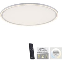 JUST LIGHT. LED Deckenleuchte EDGING, separat steuerbar, dimmbar, CCT, Fernbedienung, Weiß von JUST LIGHT