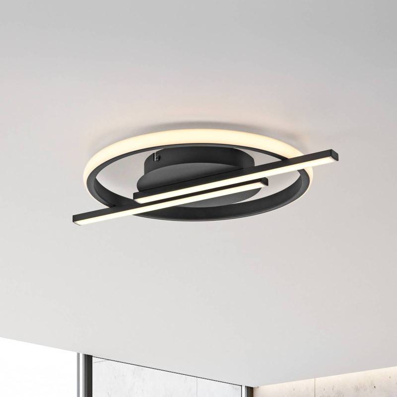 JUST LIGHT. LED-Deckenleuchte Korsa, schwarz, Ø31cm, dimmbar JUST LIGHT. LED-Deckenleuchte Korsa, schwarz, Ø31cm, dimmbar von JUST LIGHT. GmbH